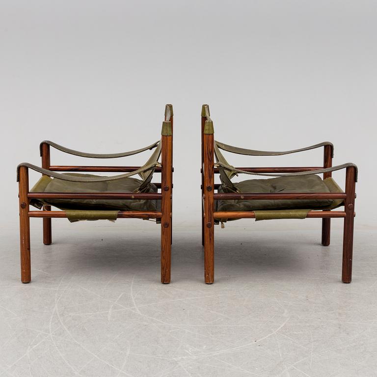 ARNE NORELL, a pair of 'Sirocco' rosewood easy chairs from Norell Möbel, 1960's/70's.