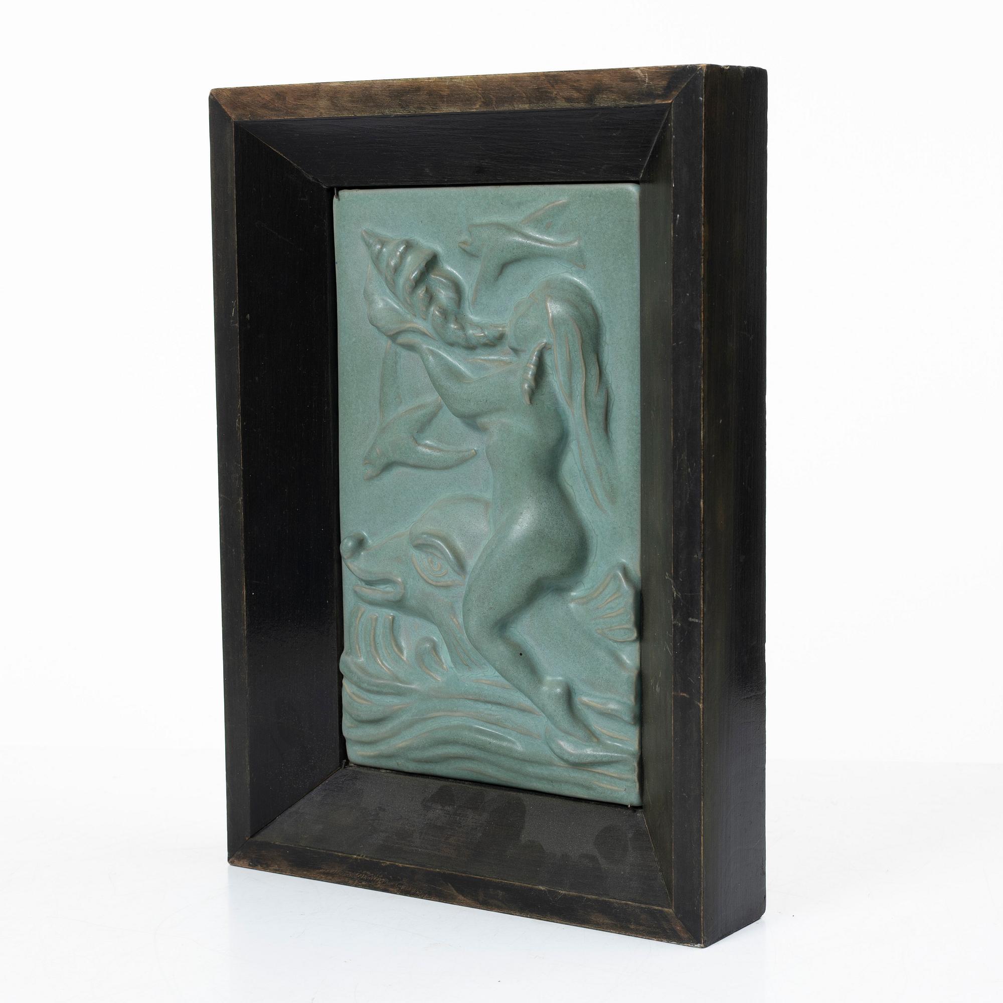 Nils Emil Lundström, a relief, Rörstrand.