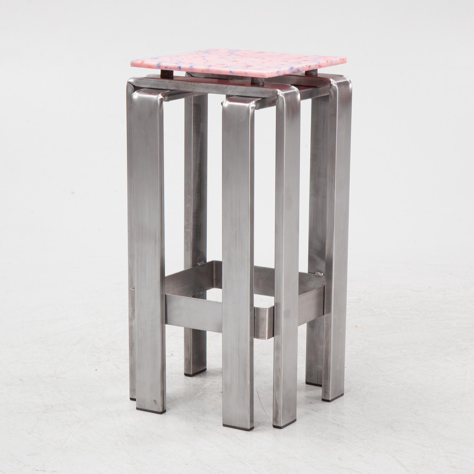 Stamuli & Alessandro Bruzzone, a stool, Greenhouse Bar for Stockholm Furniture Fair 2024.