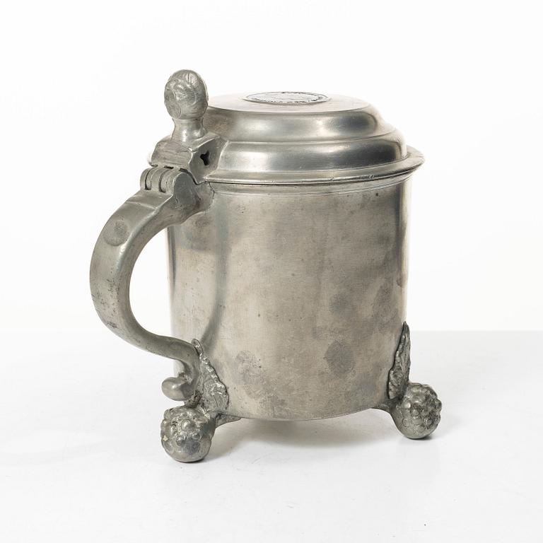Dryckeskanna av Zadoch Bergenholtz, Vimmerby, 1799.