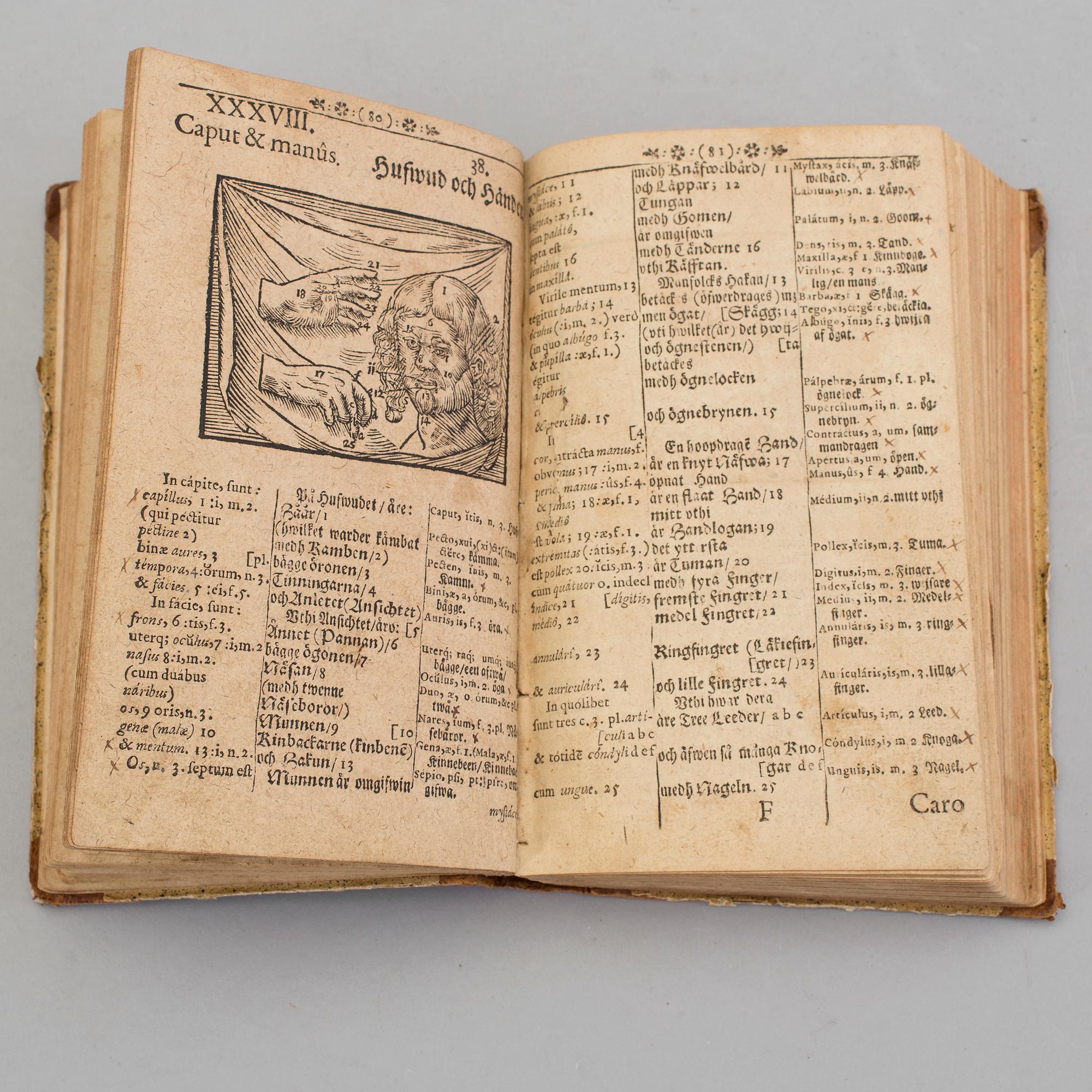 JOANNES AMOS COMENIUS,  Orbis Sensualium Pictus. Facsimile, 1683.