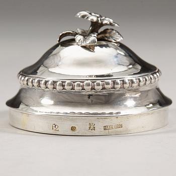 A Swedish 18th century silver milk-jug, mark of Stephan Halling, Örebro 1788.