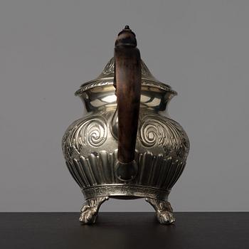 A Swedish late Empire tea pot by Erik Nordgren (Jönköping 1817-47).