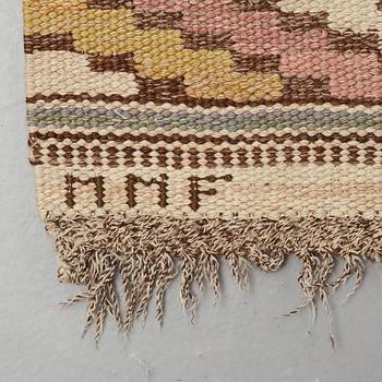 Märta Måås-Fjetterström, A CARPET, "Vit botten", flat weave, ca 352,5 x 271,5 cm, signed MMF.