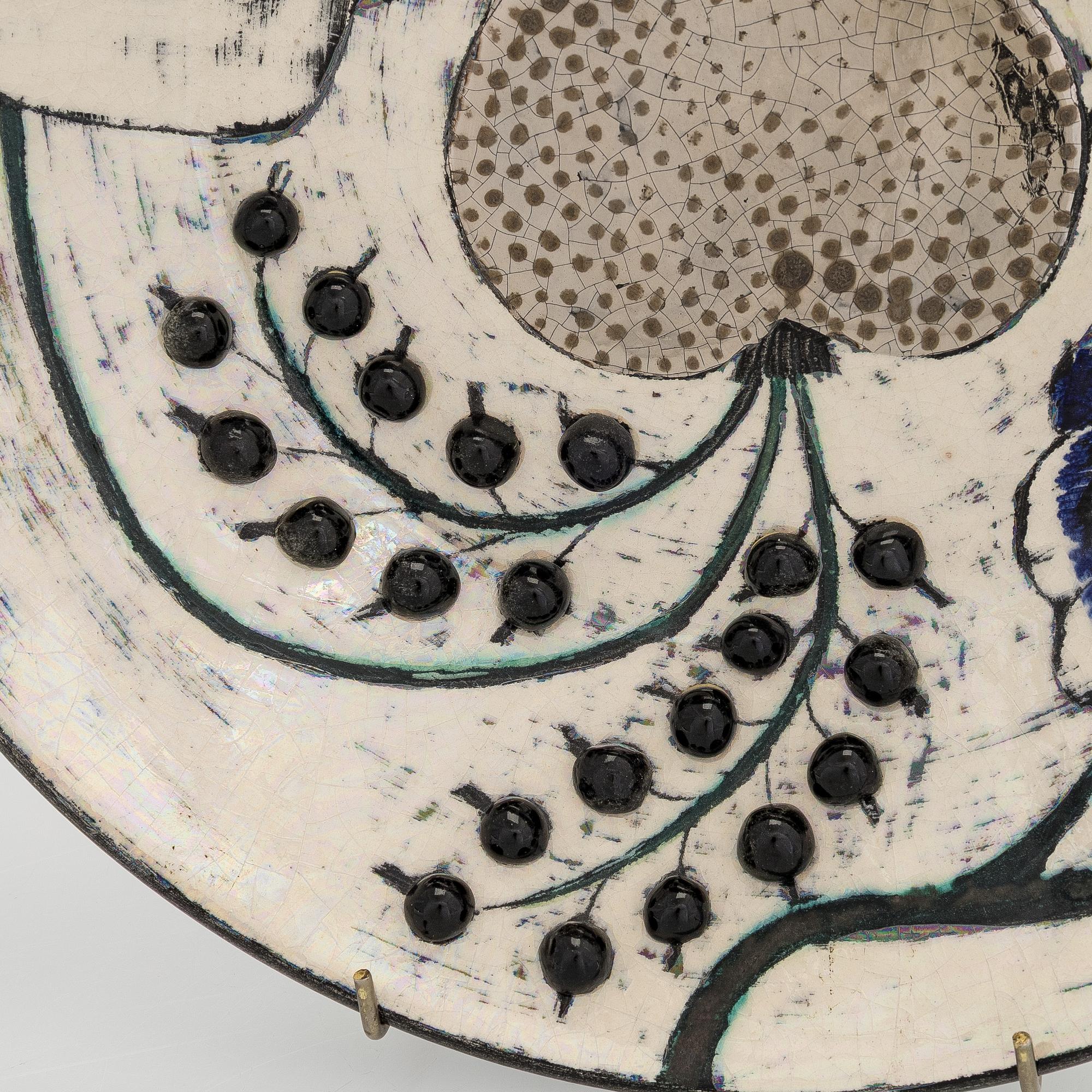 Birger Kaipiainen, dekorationsfat, stengods signerad Kaipiainen.