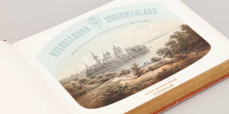 BOK, "Herregårdar och slott uti Södermanland", Olof Eneroth, Stockholm 1869.