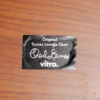 Charles & Ray Eames, an 'Eames Lounge Chair' with ottoman, Vitra.