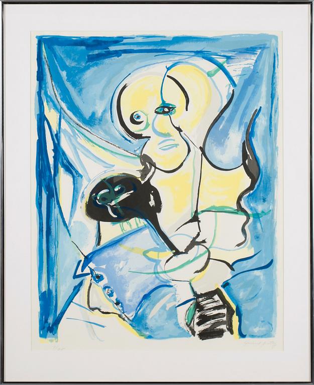 HERBERT GENTRY, färglitografi, signerad, numrerad 7/75.