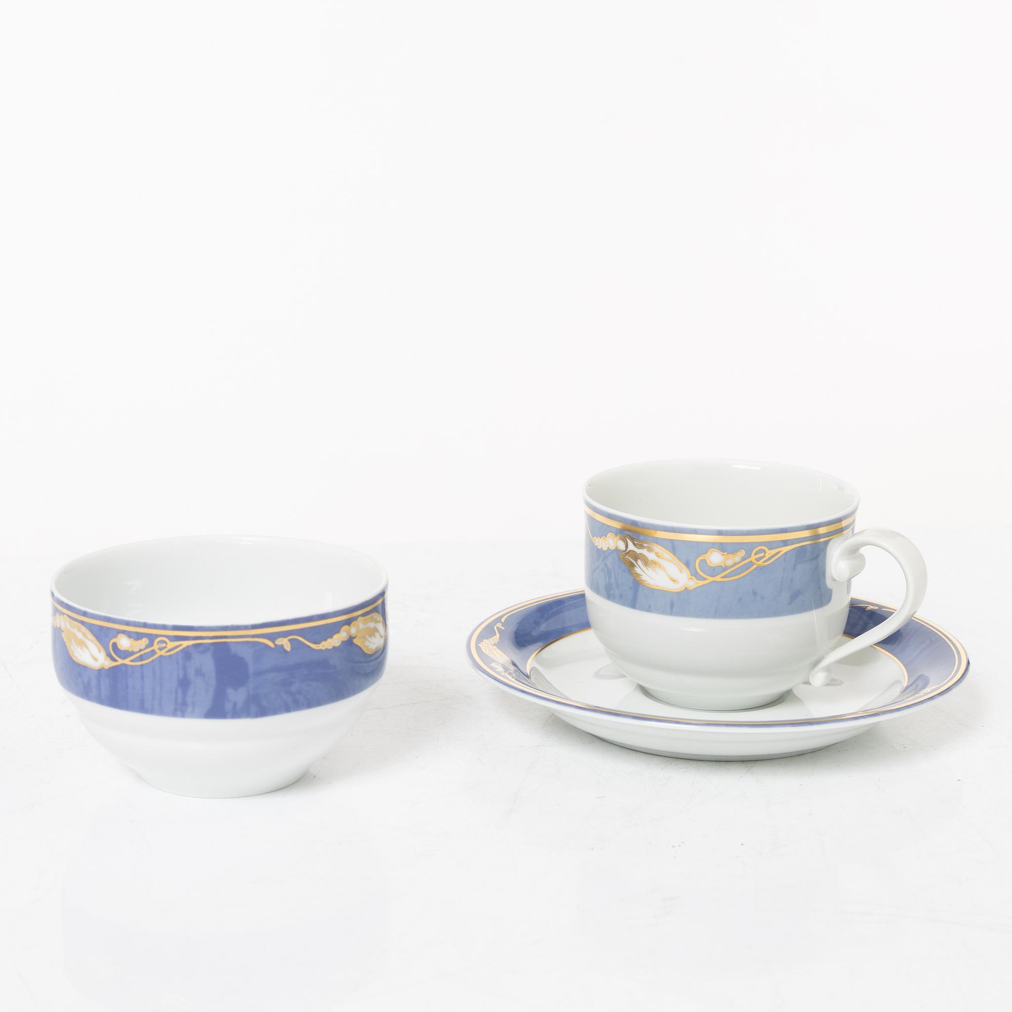 Royal Copenhagen, a 66-piece dinner and coffee service, 'Magnolia', Denmark, 1992-99.