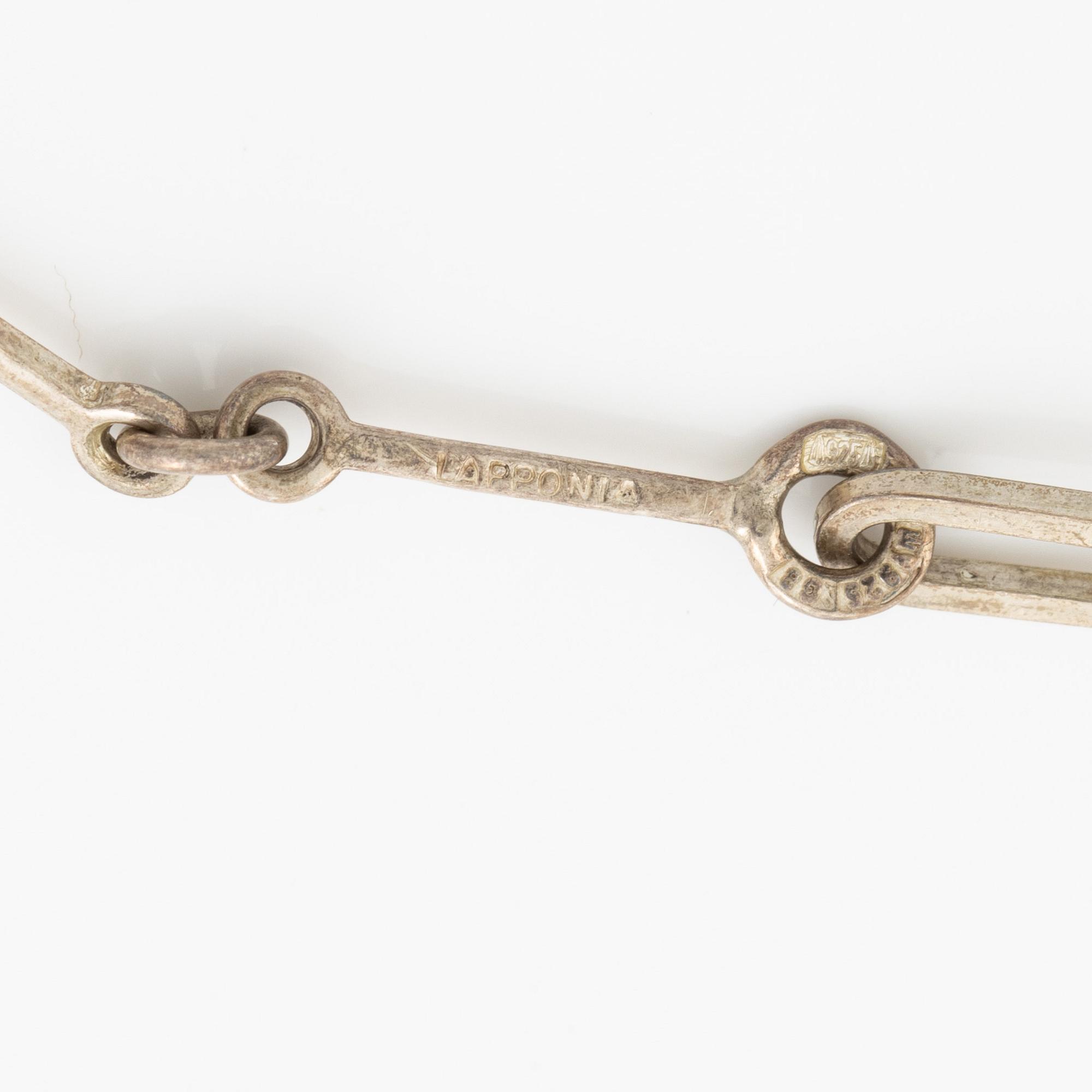 Lapponia, bracelet, sterling silver, Finland 1984.