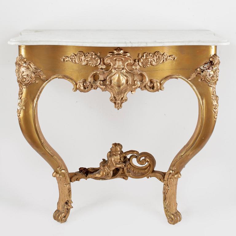 KONSOLBORD, nyrokoko, 1800-talets slut.