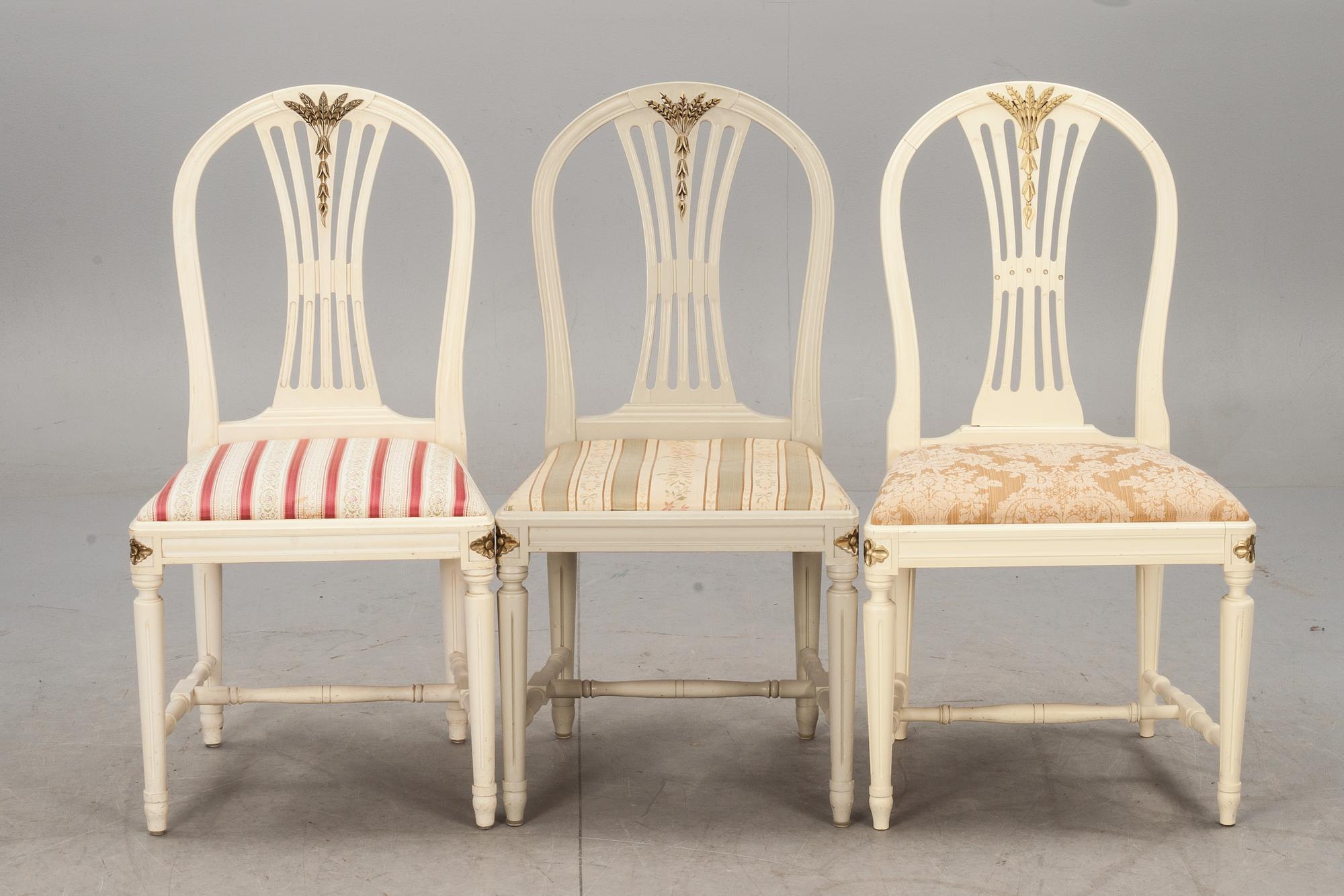 STOLAR, 12 snarlika. Gustaviansk stil, 1900/2000-tal.