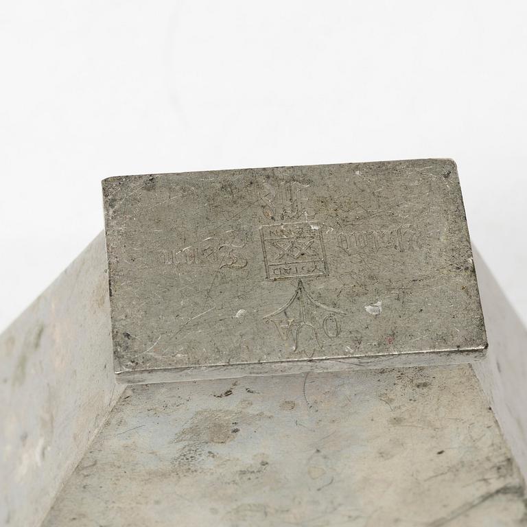 Pewter, 6 pieces, GAB and Ystad, including 1935.