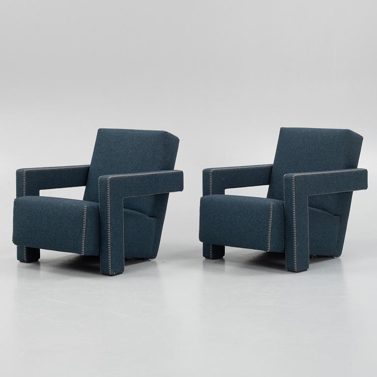 Gerrit Rietveld, fåtöljer, ett par, "Utrecht", Cassina.