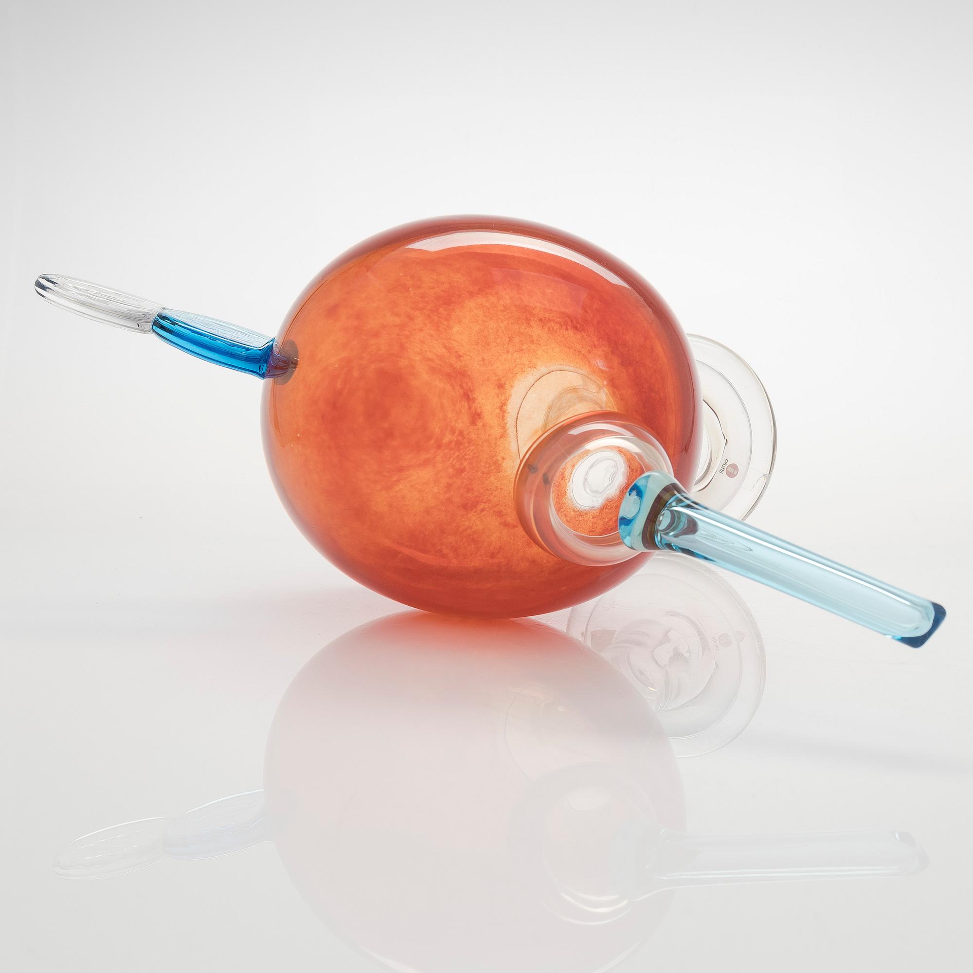 Oiva Toikka, glasfågel, signerad Oiva Toikka IITTALA SCOPE 20 v. 2020 109/500.