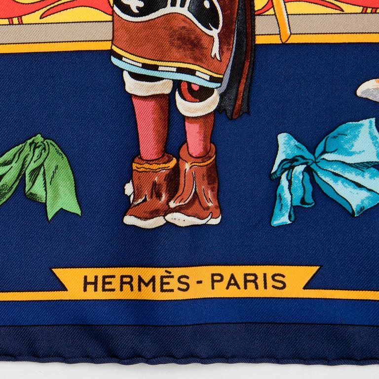 HERMÈS, scarf, "Kachinas".