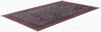 A semi-antique central Persian (Iran) rug, probably Tehran, c. 232 x 150 cm.