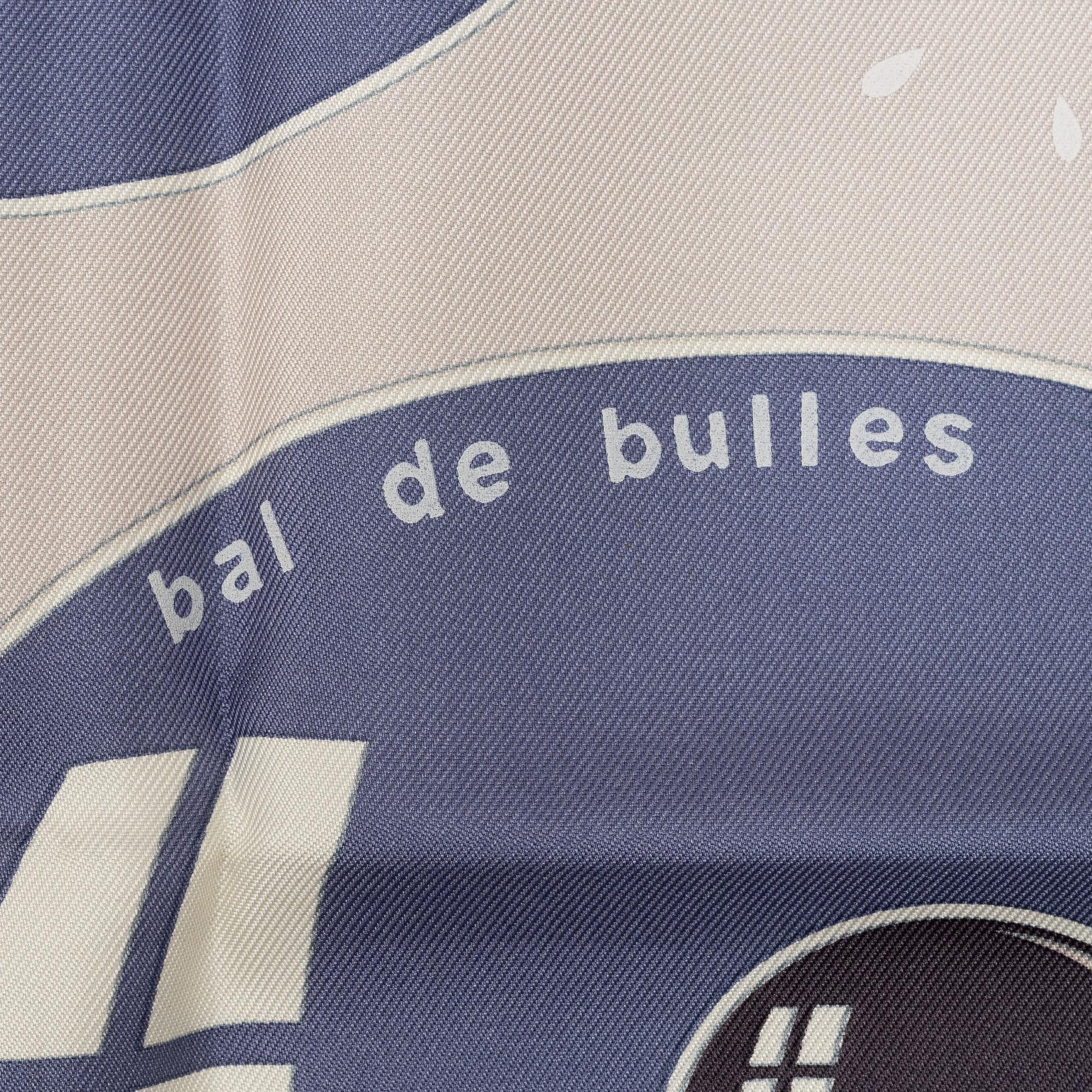 Hermès, scarf, "Bal de Bulles".