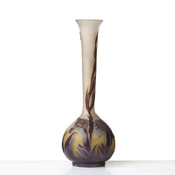 Emile Gallé, an Art Nouveau cameo glass vase, Nancy, France early 20th century.