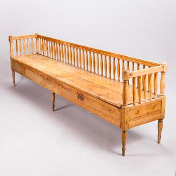 A Gustavian sofa, early 19th century.