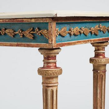 Konsolbord, Stockholmsarbete 1700-talets slut, Sengustavianskt.