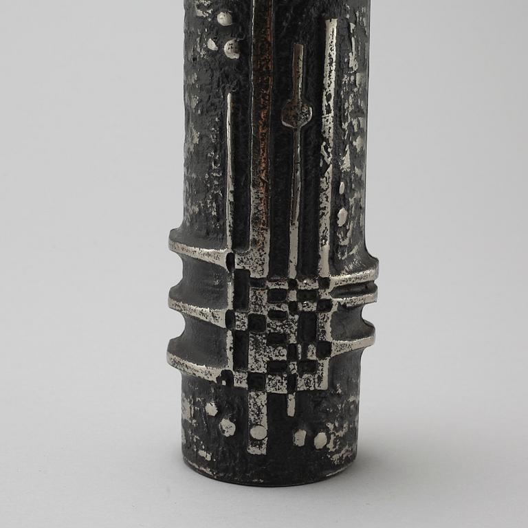 A ”Steel art” vase, designed by Olav Joff for Polaris Fabrikker, model designed and in production 1972.