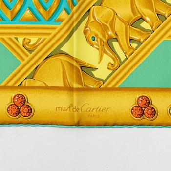 Cartier, scarf, "La Route Des Indes".