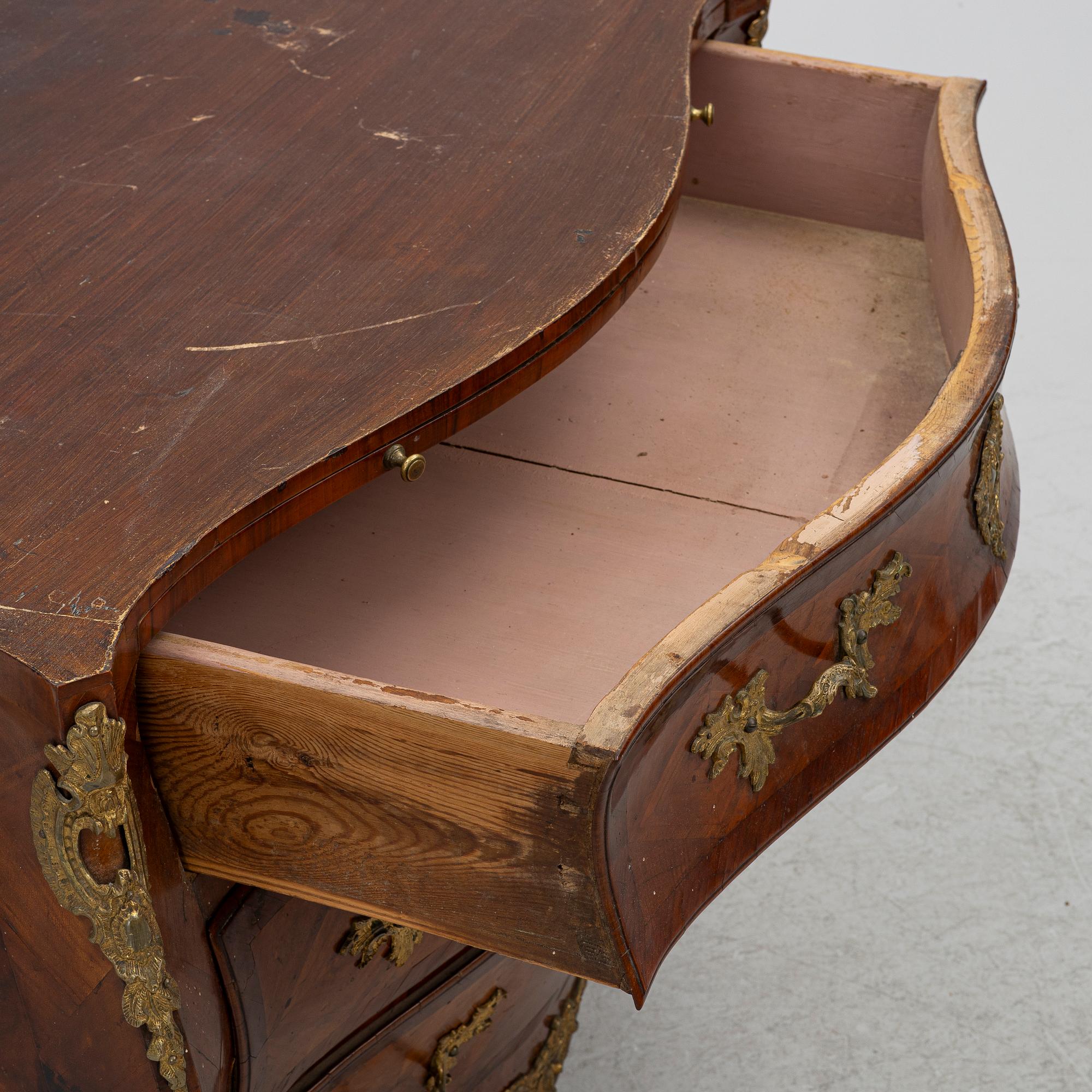 Chest of drawers, second half of the 18th century, Rococo,