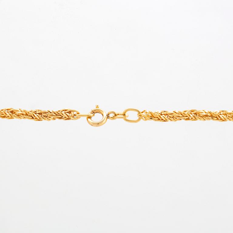 Necklace 18K gold and Lapis Lazuli, Franklin Mint, 331/1000 second half of the 20th century.