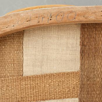 A pair of Gustavian 1770/80's armchairs.