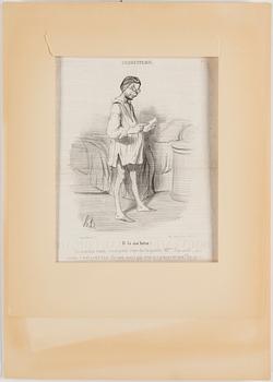 HONORÉ DAUMIER, lithographs, 7, stamped signature.