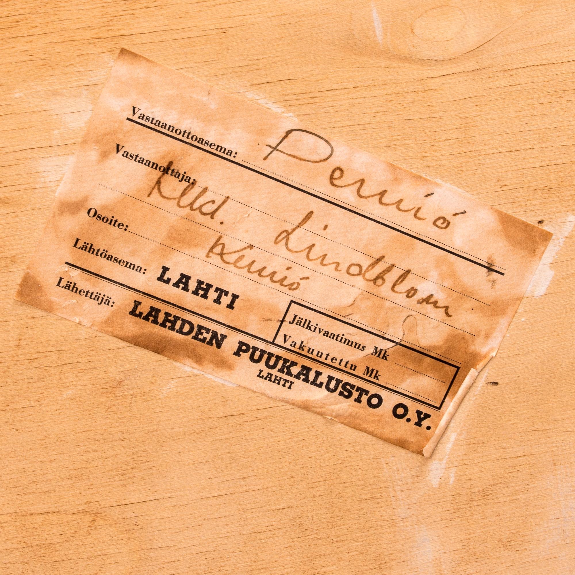 ARKIVSKÅP, Lahden Puukalusto Oy, 1930/1940-tal.