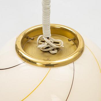 A glass ceiling lamp, probably Murano, Italy, second half of the 20th Century.