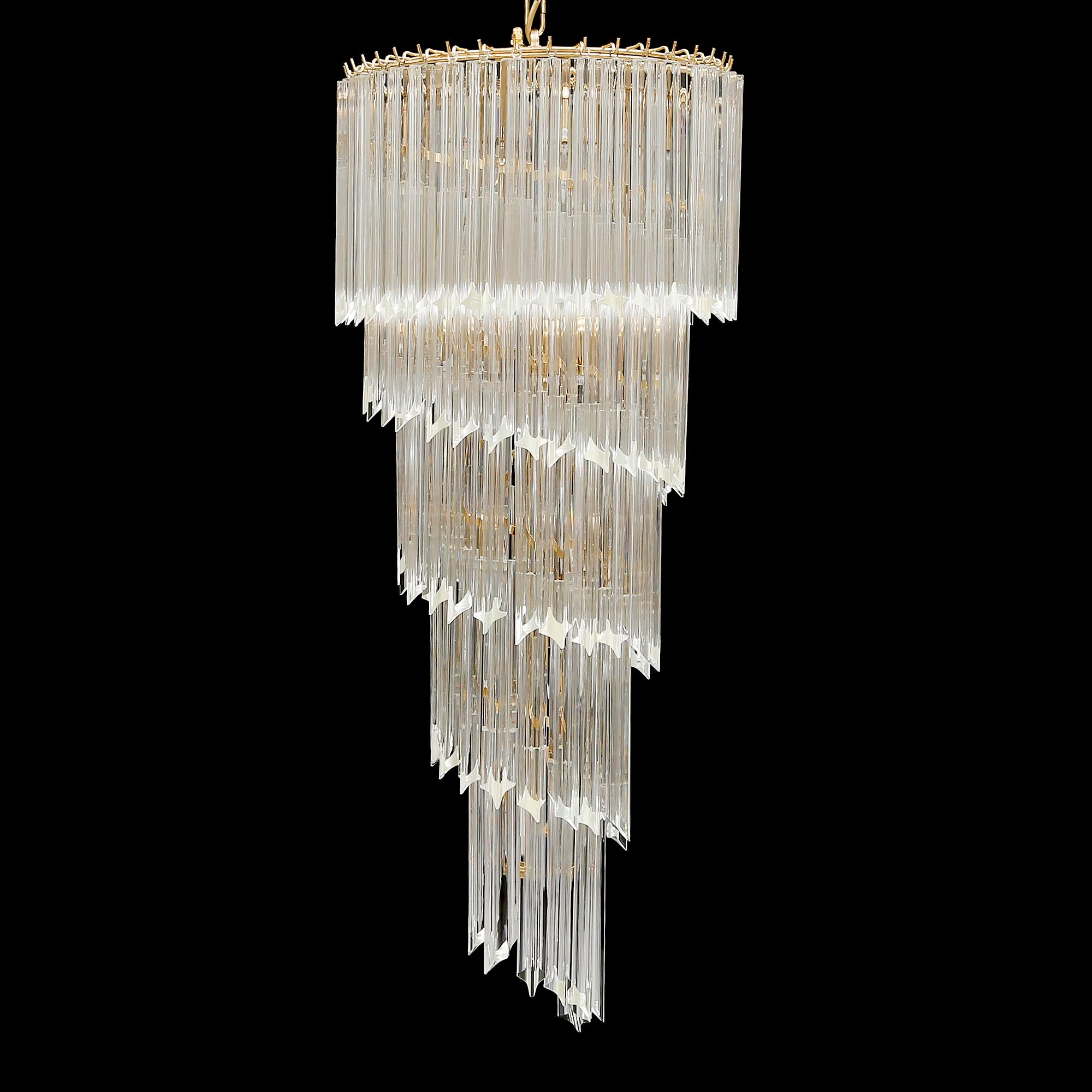 TAKKRONA, Venini, Murano, Italien, 1900-talets andra hälft. Höjd ca 107 cm.