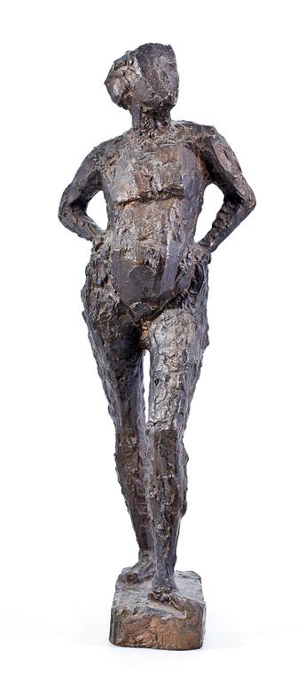 STEFAN THORÉN, skulptur, brons. Sign.