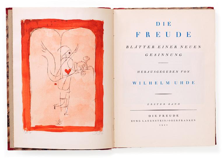 Paul Klee, "Die Freude. Blätter einer neuen Gesinnung". Wilhelm Uhde, Burg Lauenstein, Oberfranken.