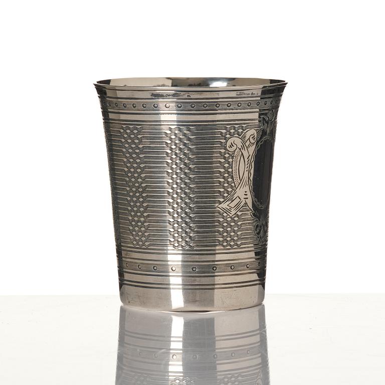 Tedos, sauceboat and cup, silver, including Ottoman Empire.