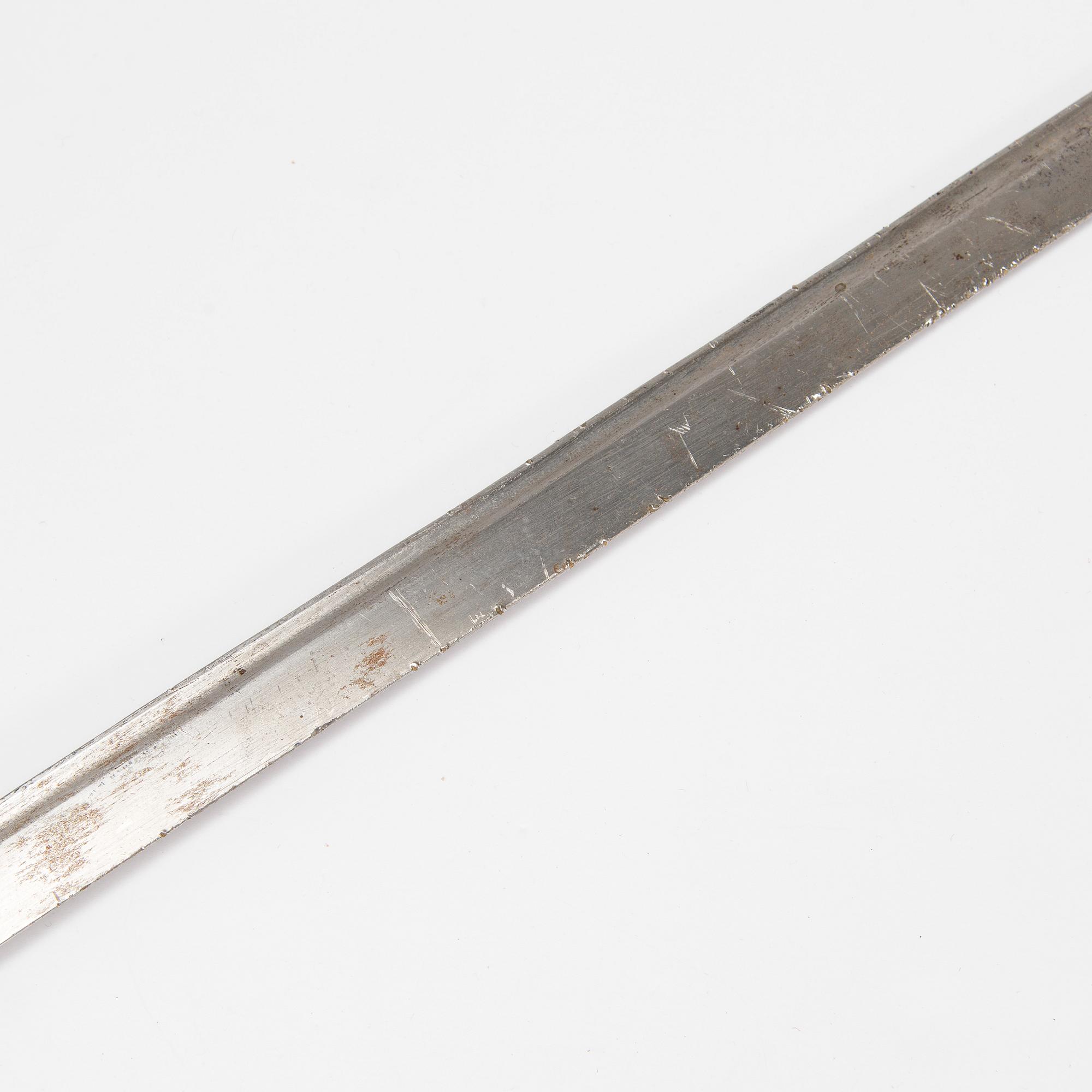 An Imperial Russian sabre, 1855, with scabbard.