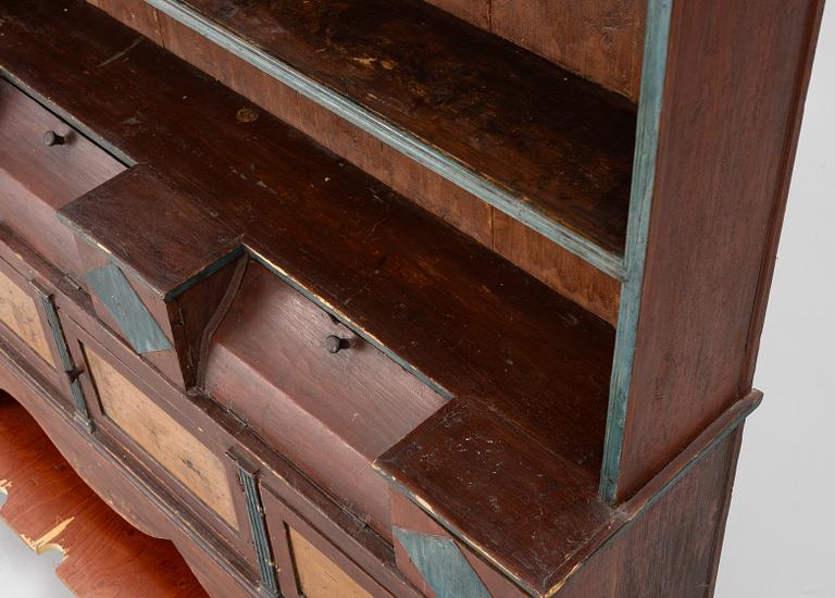A plate shelf, 19th century.