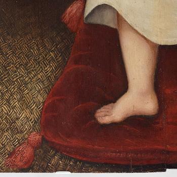 ENGLISH ARTIST, 17Th Century. Young boy with box.