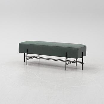 A TS Pouffe bench by GamFratesi for Gubi, designed 2014.