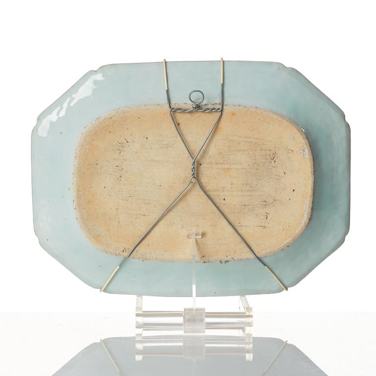 A set with three famille rose serving dishes, Qing dynasty, Qianlong (1736-95).