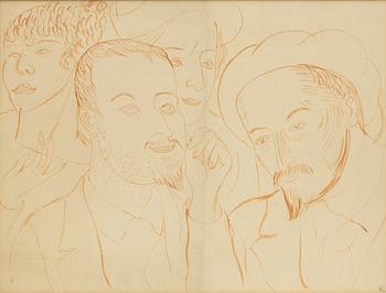 Hilding Linnqvist, Four men.