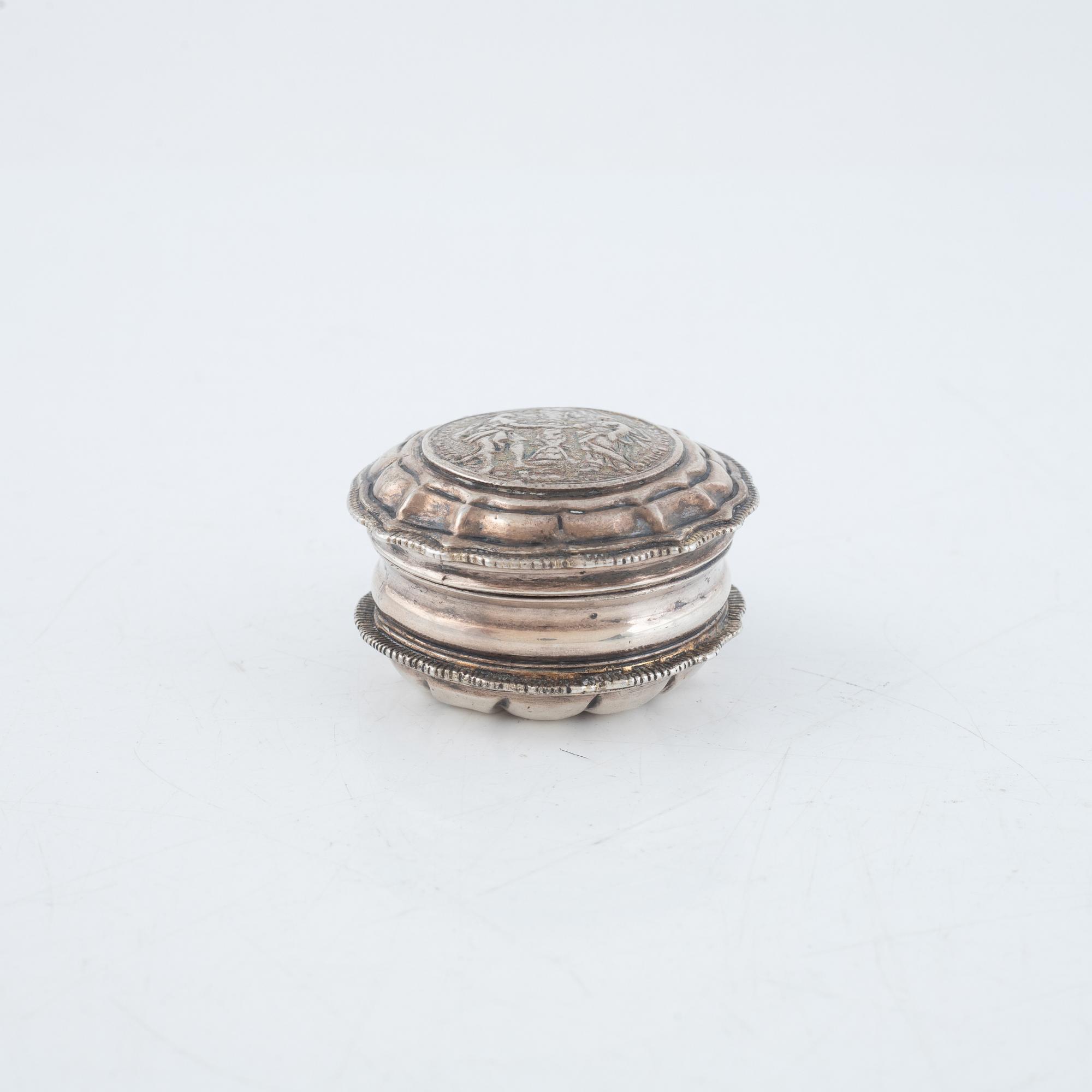 Johan Wennerwall, kyrkdosa, silver, rokoko, Göteborg, verksam 1737-1768.