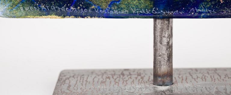 SKULPTUR, glas, Kjell Engman, Kosta Boda Atelier, signerad.