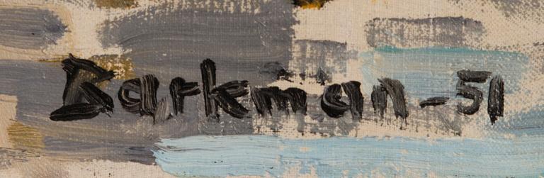 BÖRJE BARKMAN, oil on canvas, signed.