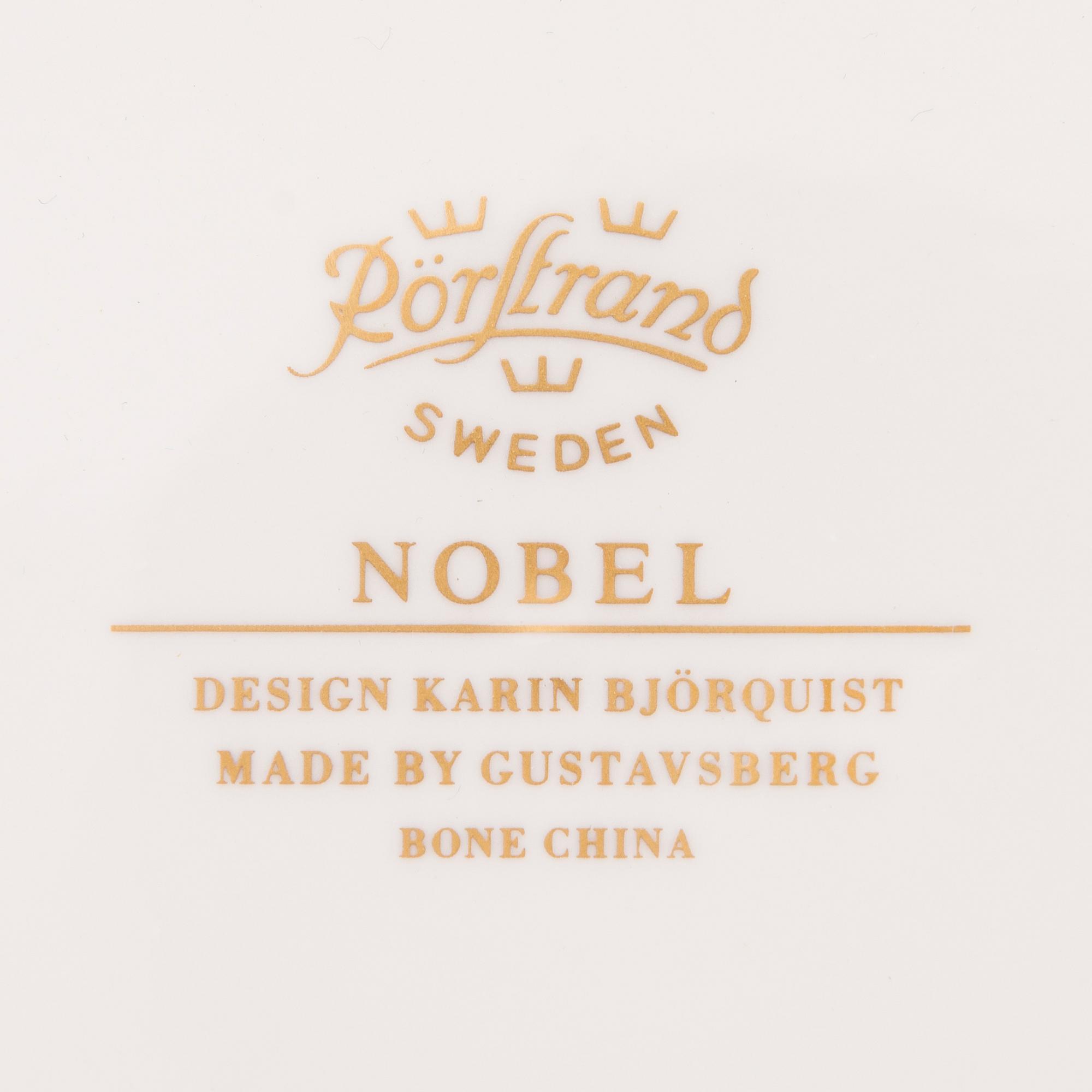 KARIN BJÖRQUIST, 17 parts coffee set in bone china made by Rörstrand, designed 1990.