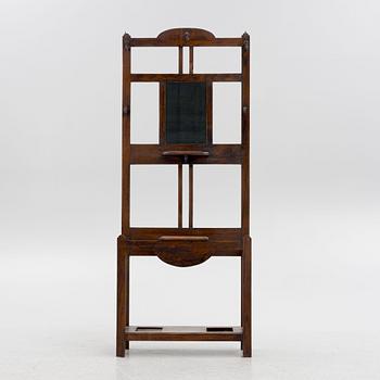 An oak coat hanger and umbrella stand, Early 20th century.