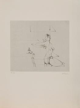 HANS BELLMER, "Les anagrammes du corps". 10 etchings, 1973, each signed in pencil and numbered 72/100.