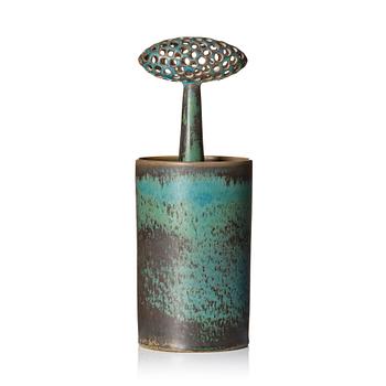 159. Stig Lindberg, a stoneware vase/ sculpture, Gustavsberg studio ca 1960.